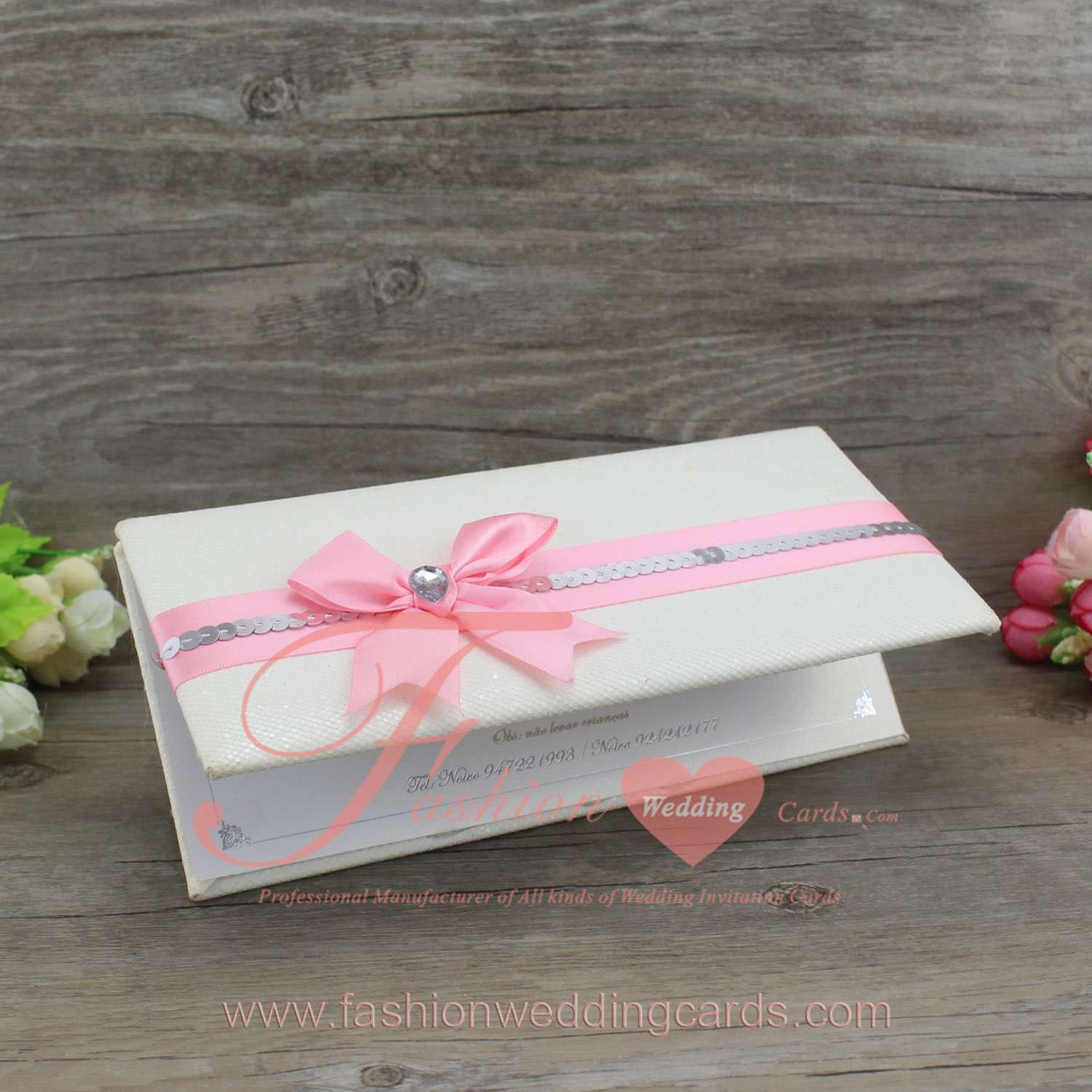 Unusual Glitter Wedding Money Wallet Invitations Cards